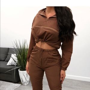 Two piece track suit